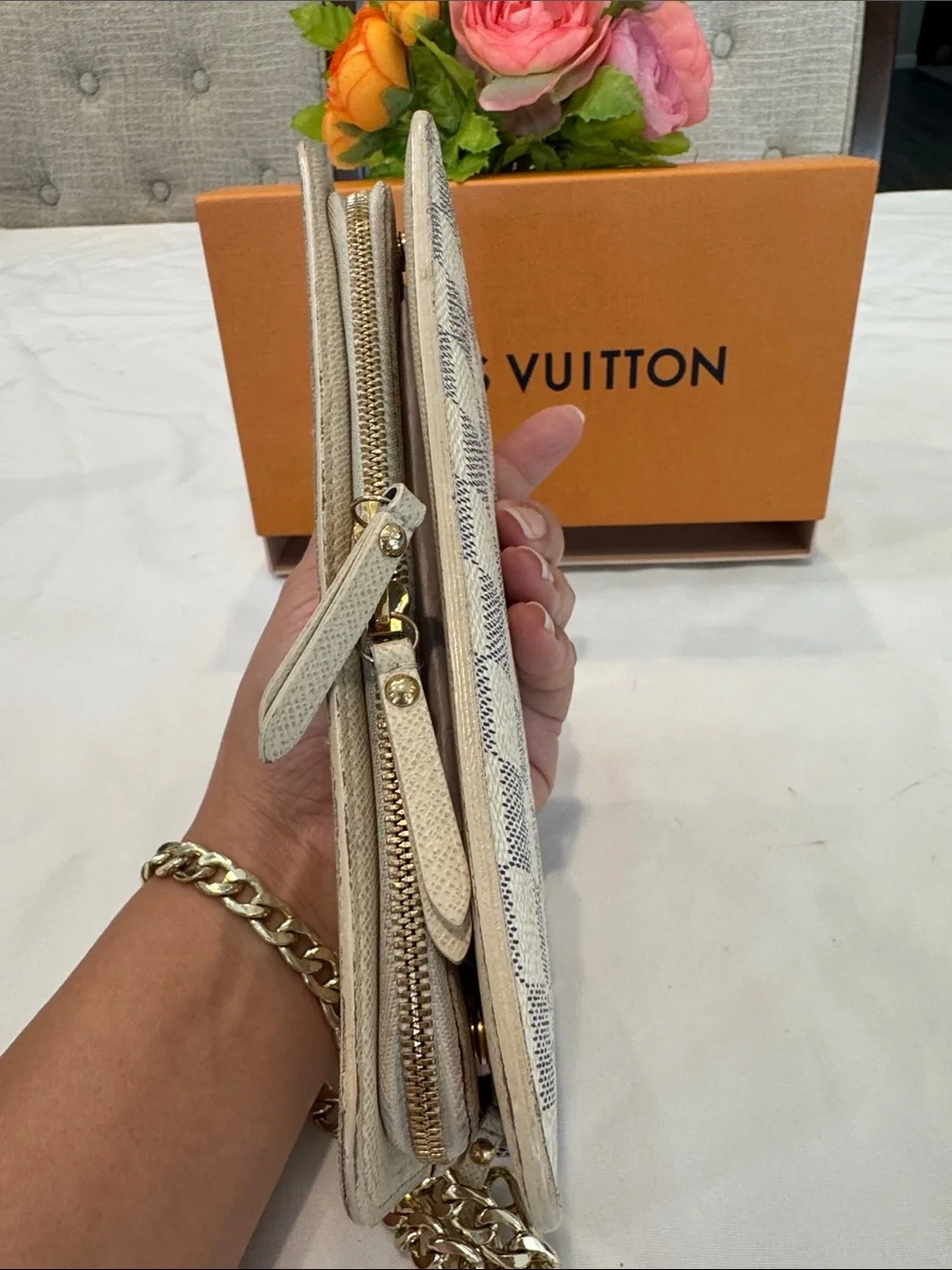 Authentic Louis Vuitton Insolite Azure Wallet with box